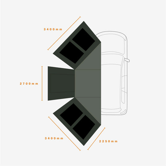 ECO ECLIPSE 180 AWNING WALLSET - PRE ORDER FOR CHRISTMAS DELIVERY