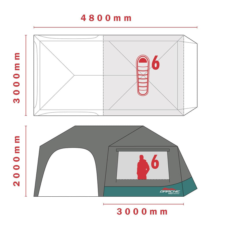 Load image into Gallery viewer, KOZI 6P INSTANT TENT **PRE-ORDER FOR CHRISTMAS DELIVERY**
