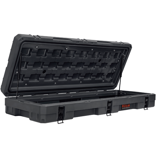 ROAM 83L Rugged Case — low-profile, heavy-duty storage case with 3 lockable latches