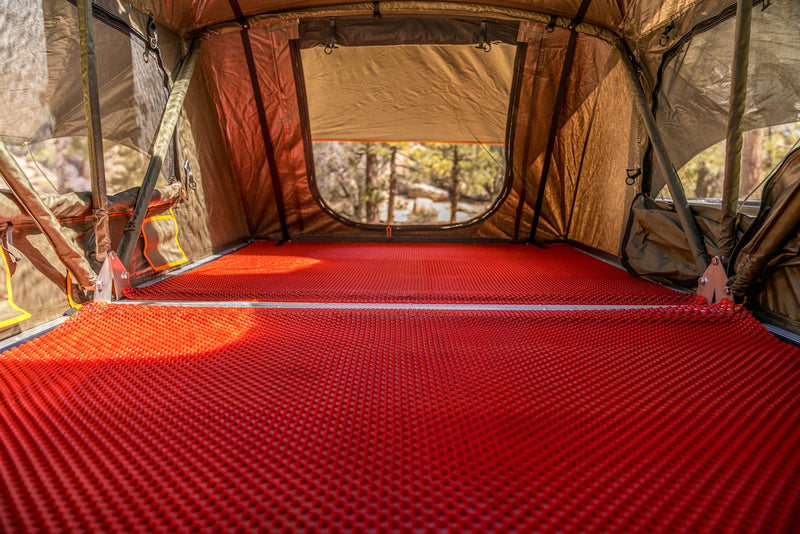 Load image into Gallery viewer, 3-inch high-density foam mattress included in the Vagabond XL Rooftop Tent
